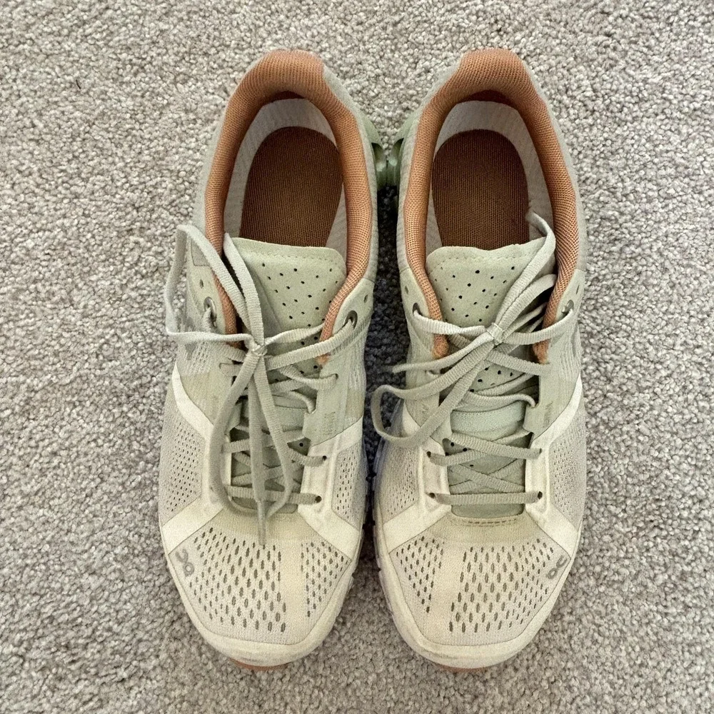 On CloudTec Running Shoes Womens 6.5 Green Mesh‎ Swiss Engineering Sneakers
